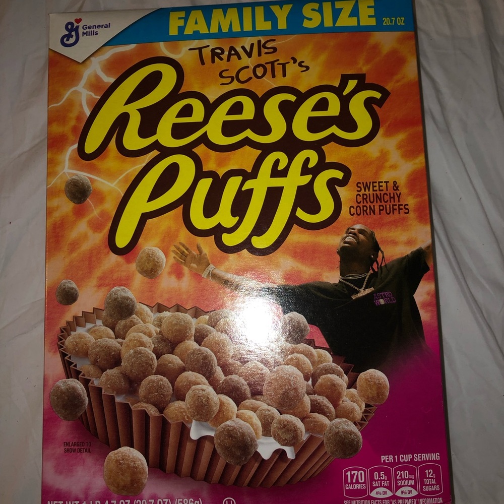 Travis Scott limited edition Reese’s puffs cereal